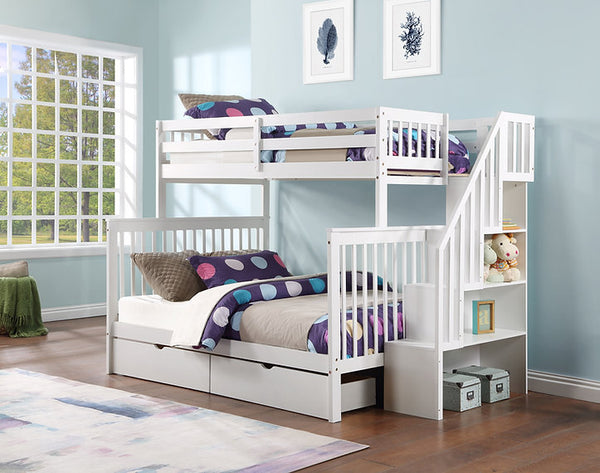 Everett Twin over Double Staircase Bunk Bed
